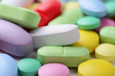 renkli tıbbi ilaçlar