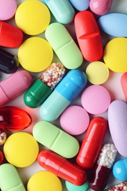 renkli tıbbi ilaçlar