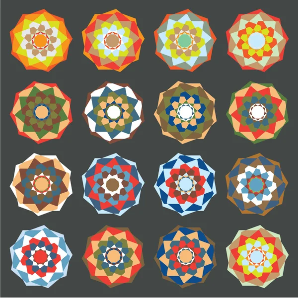Conjunto de formas coloreadas 4 — Archivo Imágenes Vectoriales