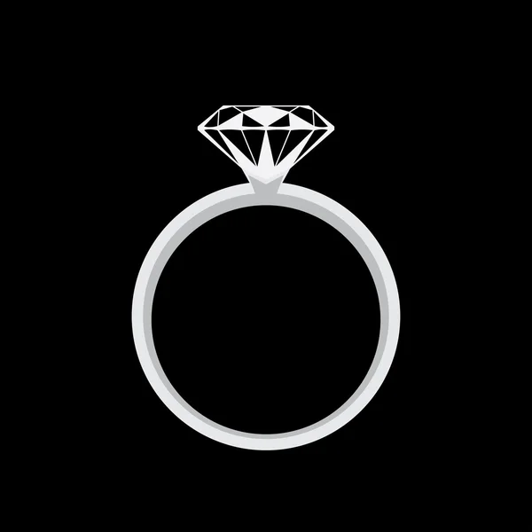 Conjunto de anillo de boda 2 — Vector de stock