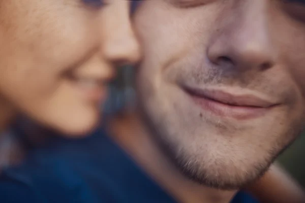 Close-up image of loving romantic couple — Stock Photo, Image