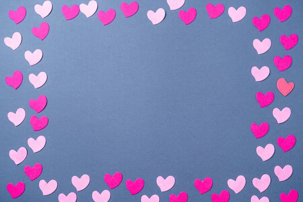 Valentines day background with hearts — Stock Photo, Image