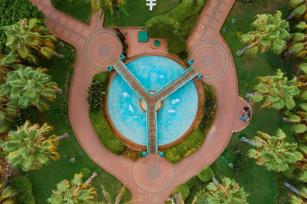 Luftaufnahme des Schwimmbades — Stockfoto