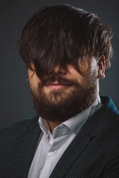 Retrato de tipo peludo — Foto de Stock