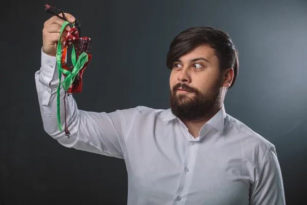 Guy in a white shirt — Stock Photo, Image