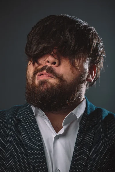 Retrato de cara peludo — Fotografia de Stock