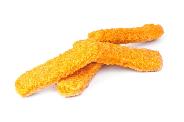 Fish sticks on a white background — Stock Photo, Image