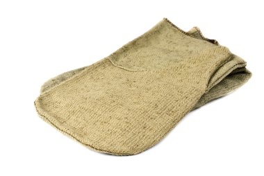 Çift çalışma mittens. Beyaz bir arka plan üzerinde izole. 