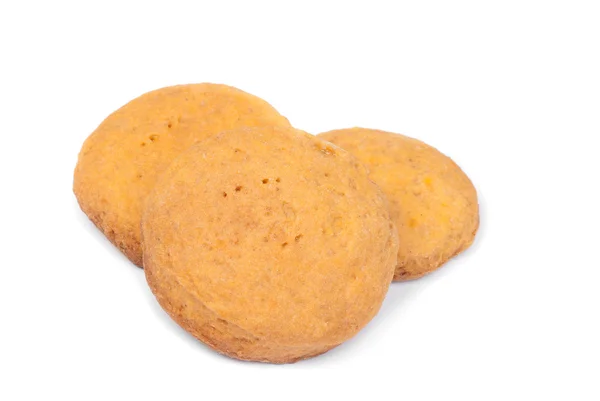 Galletas de zanahoria caseras aisladas en blanco — Foto de Stock