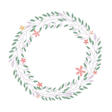 Çiçek vintage çelenk