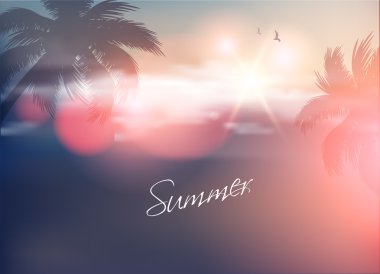 Beach günbatımı-yaz arka plan