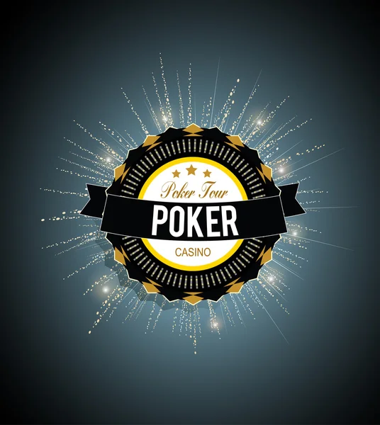 Fundo da turnê de poker —  Vetores de Stock