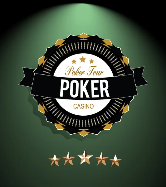 Poker tour arka plan — Stok Vektör