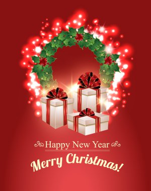 Noel hediyeleri arka plan