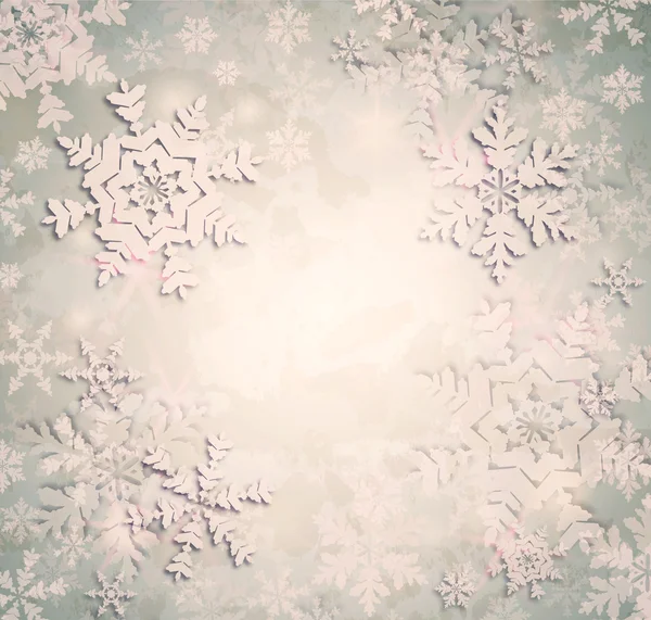 Weihnachten Schneeflocken Hintergrund — Stockfoto