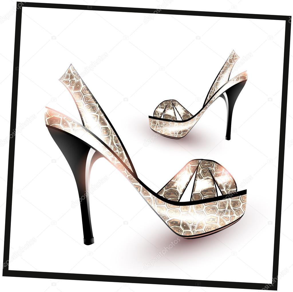 Silver Fashion shoes