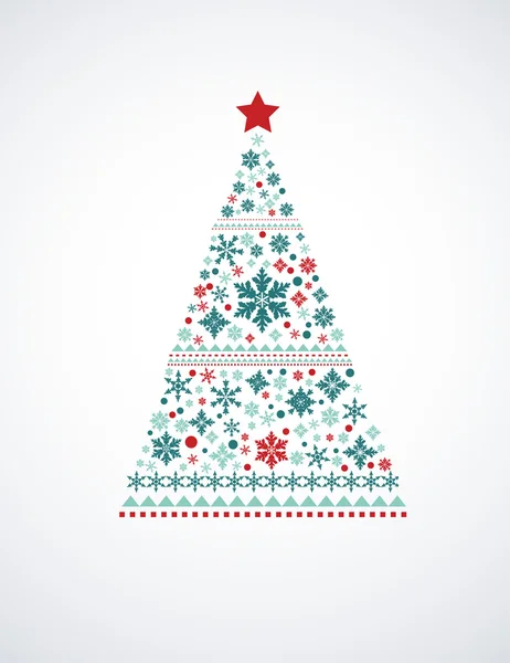 Árbol de Navidad fondo — Vector de stock