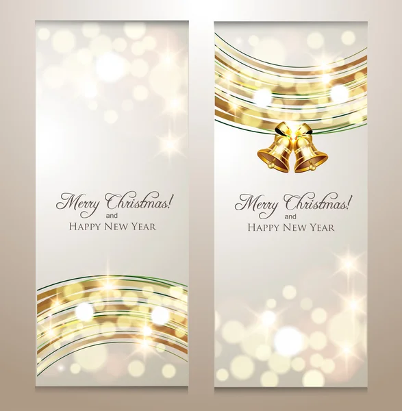 Elegant Christmas banners — Stock Vector