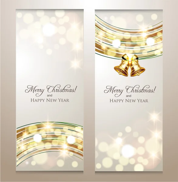 Elegant Christmas banners — Stock Vector