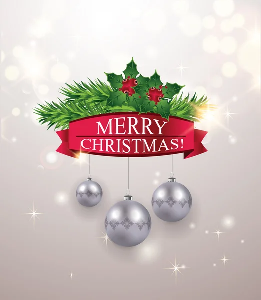 Greetin vánoční přání — Stockový vektor