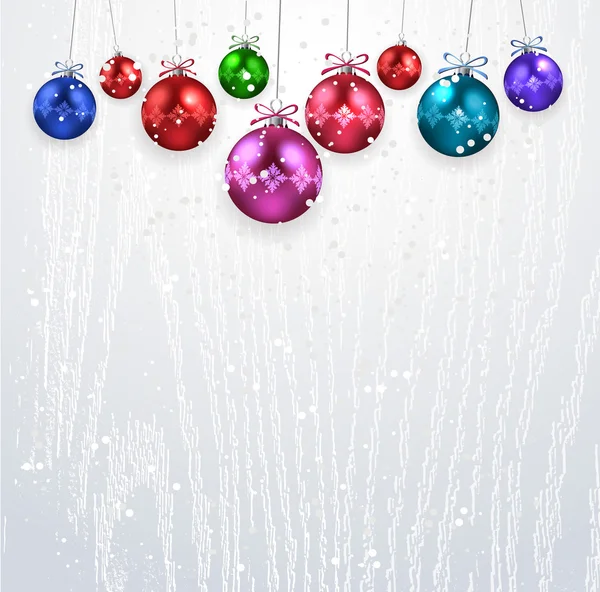 Colorful Christmas balls — Stock Vector