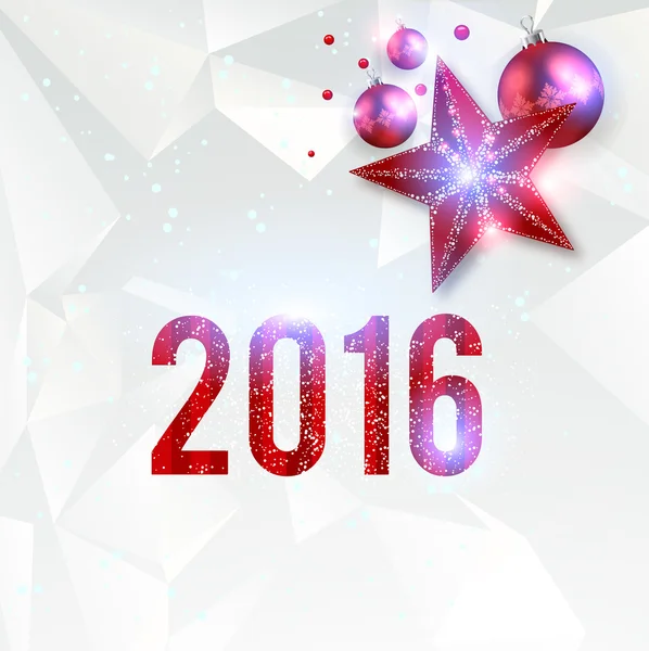 Fundo de Ano Novo 2016 —  Vetores de Stock
