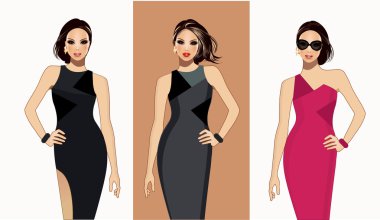 Moda modelleri-moda illüstrasyon