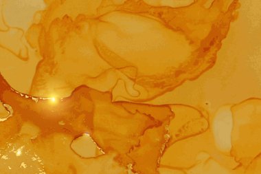 Luxury tangerine stonee marble texture. Alcohol ink technique
