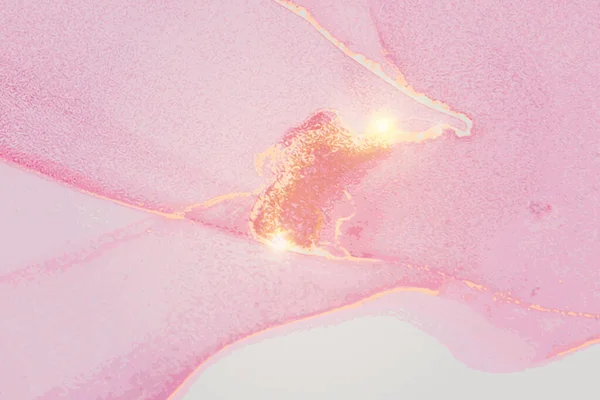 Rózsaszín arany csillogás minta márvány textúra — Stock Vector
