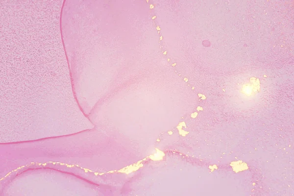 Luz rosa y oro patrón de mármol piedra con destellos — Vector de stock