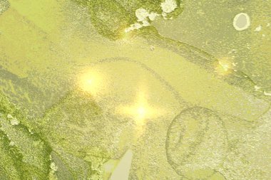 Altın tozlu parlak yeşil mermer desen