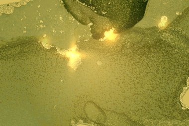 Altın tozlu yeşil mermer desen