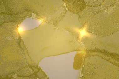 Zeytin yeşili soyut alkol mürekkep mermer dokusu