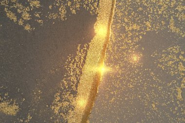 Altın, mavi ve sıcak gri mermer desenli, parıltılı. Soyut vektör arkaplanı