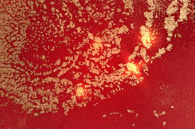 Soyut altın ve parıltılı kırmızı mermer doku. Vektör arkaplanı