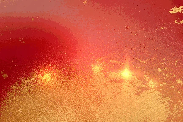 Gold, Rot und Rosé abstrakten Marmor Hintergrund mit Funkeln — Stockvektor