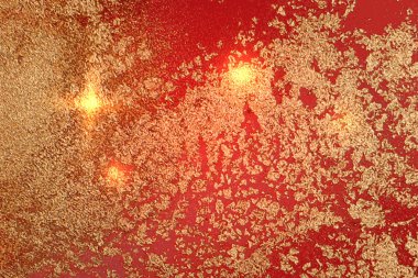 Altın ve kırmızı soyut mermer arka plan. Vektör dokusu