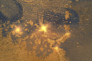 Koyu mavi ve bronz soyut alkol mürekkep mermer dokusu