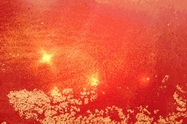 Sarı, kırmızı ve altın soyut arka plan. Alkol mürekkebi mermer dokusu