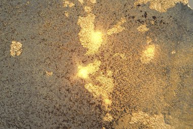 Gri, mavi ve altın soyut mermer desenli ve parıltılı