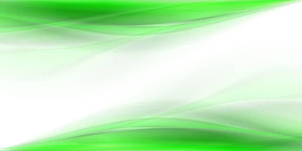 緑色の煙の波の背景。要旨様式化された動き波図 — ストックベクタ