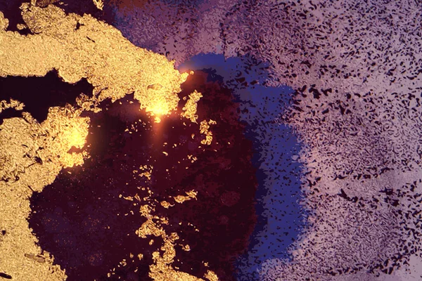 大理石の質感と輝く輝きを持つ抽象的なブルゴーニュ、紫と金の背景 — ストックベクタ