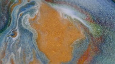 Sıvı soyutlamalar. Derin mürekkep boşlukları. Soyut renkli arkaplan taşınıyor. Bakış açısı. Alçak alan derinliği. Renkleri karıştırıyorum. Pastel renkler.