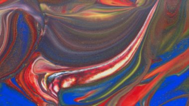 Renkleri yaymanın soyut ve renkli arkaplanı. Soyut kırmızı boya arkaplanı.