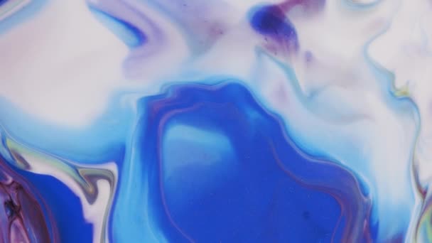 Pastel kleuren. Blauwe vlakken. Witte, paarse strepen op een blauwe achtergrond. Bewegende abstracte kleurrijke achtergrond. Het mengpunt. — Stockvideo