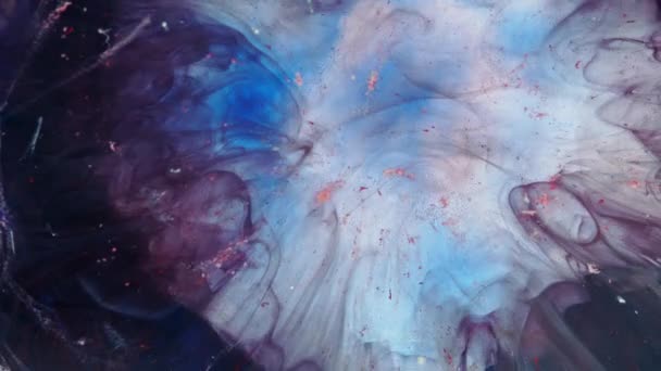 Résumé Grunge Color Ink Paint Spread Explosion Narrowing Space Explosion — Video