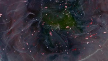 Soyut Grunge Renk Mürekkepli Patlama Arkaplanı daraltıyor. Mavi, kırmızı, beyaz gökkuşağı renkleriyle ayrıntılı arkaplan hareketi. Pastel gökkuşağı renkleriyle ayrıntılı arkaplan hareketi.