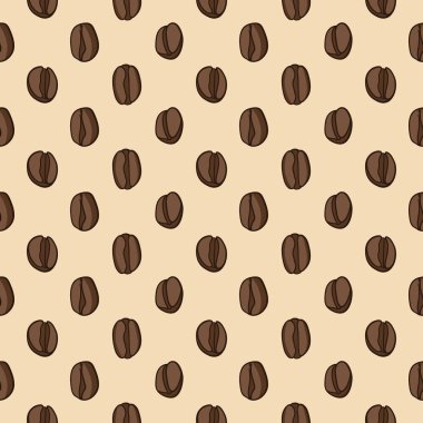 Kahve çekirdekleri ile pürüzsüz desen