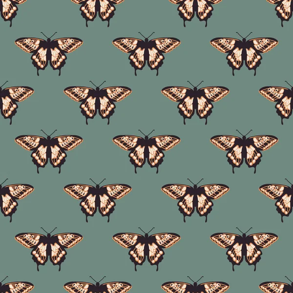 Modèle Vectoriel Sans Couture Avec Des Papillons Brillants Conception Texture — Image vectorielle