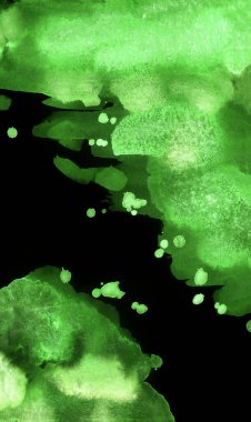 Bright painted green and yellow watercolour texture. Hand drawn background